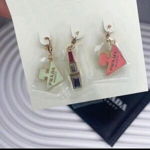 Prada Pink and Cream Charm Trio